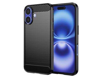 Techsuit - Carbon Silicone - iPhone 16 - Black