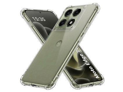 Techsuit - Shockproof Clear Silicone - Motorola Edge 70 Pro - Clear
