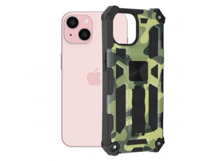 Techsuit Blazor Series kryt na - iPhone 15 - Camo Lime