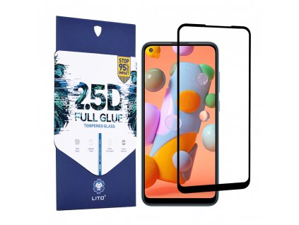 Lito 2.5D FullGlue tvrdené sklo - Samsung Galaxy A11 / M11 - Čierne