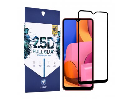 Lito 2.5D FullGlue tvrdené sklo - Samsung Galaxy A20s - Čierna