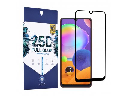 Lito 2.5D FullGlue tvrdené sklo - Samsung Galaxy A31 - Čierna