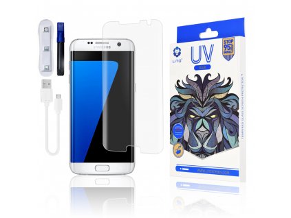 Lito 3D UV tvrdené Sklo - Samsung Galaxy S7 Edge - Transparentný
