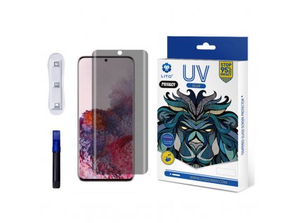 Lito 3D UV tvrdené Sklo - Samsung Galaxy S20 Ultra 4G / S20 Ultra 5G - PRIVACY