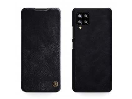 Nillkin Qin Kožený obal pre - Samsung Galaxy A42 5G - čierna