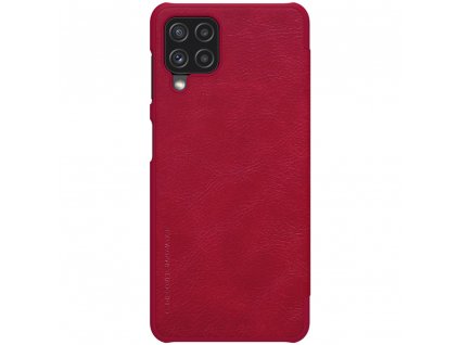 Nillkin Qin Kožený obal pre - Samsung Galaxy A22 4G - červená