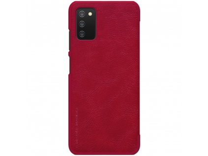 Nillkin Qin Kožený obal pre - Samsung Galaxy A03s - červená