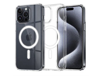 Techsuit MagSafe PRO obal na - iPhone 15 pro - Transparent