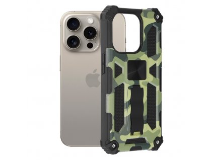 Techsuit Blazor Series kryt na - iPhone 15 pro Max - Camo Lime