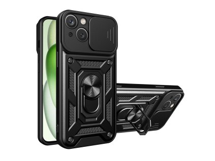 Techsuit CamShield Series kryt na - iPhone 15 - čierna