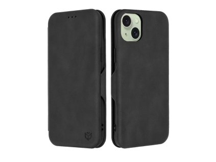 Techsuit Safe Wallet Plus otvárací obal na - iPhone 15 Plus - čierna
