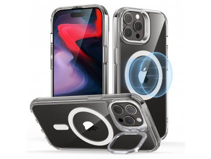 ESR Classic Hybrid HaloLock Kickstand kryt pre - iPhone 15 pro Max - transparentná