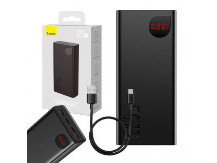 Baseus Powerbanka Adaman, 40000mAh, 3xUSB, USB-C 22,5W (čierna)