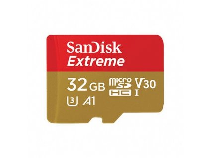 SanDisk Pameťová karta Extreme microSDHC 32GB 100/60 MB/s V30 A1 U3 4K (SDSQXAF-032G-GN6MA)