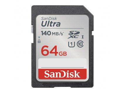 SanDisk pamäťová karta ULTRA SDXC 64GB 140MB/s UHS-I triedy 10 (SDSDUNB-064G-GN6IN)