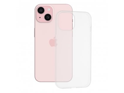 Techsuit Clear Silicone obal na - iPhone 15 - Transparent