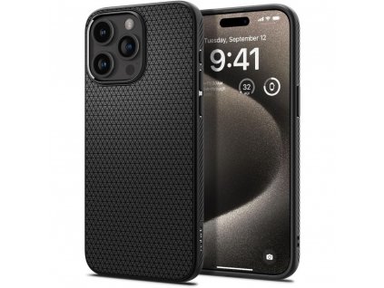 Spigen Liquid Air ochranný kryt na - iPhone 15 pro Max - Matná čierna