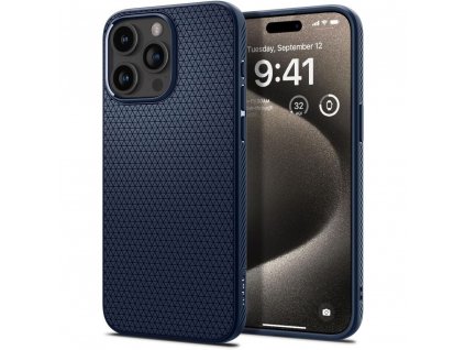 Spigen Liquid Air ochranný kryt na - iPhone 15 pro Max - Navy modrá