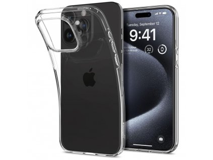 Spigen Liquid Crystal kryt na - iPhone 15 pro - transparentná