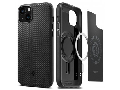 Spigen Mag Armor obal na - iPhone 15 Plus - Matná čierna