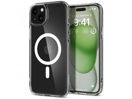 Spigen Ultra Hybrid MagSafe obal na - iPhone 15 - Biela