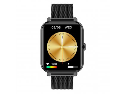 Smart hodinky Garett GRC CLASSIC čierna oceľový remienok