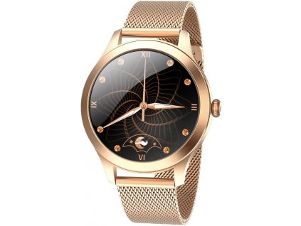 Smart hodinky Garett Women Naomi pre zlatá oceľový remienok