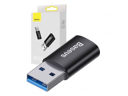 Baseus Ingenuity adaptér USB-A na USB-C OTG (čierny)