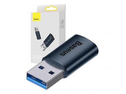 Baseus Ingenuity adaptér USB-A na USB-C OTG (modrý)