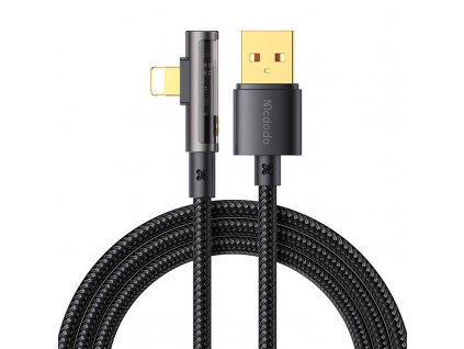 Mcdodo Kábel USB na Lightning s 90-stupňovým záhybom CA-3511, 1,8 m (čierny)