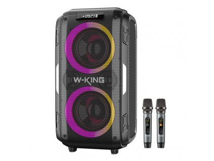 W-KING Bezdrôtový prenosný reproduktor Bluetooth T9 pre 120W (čierny)