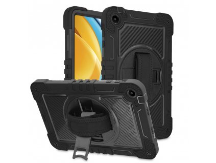 Techsuit StripeShell 360 puzdro na - Huawei MatePad SE 10.4 - Čierna