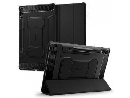 Spigen Rugged Armor PRO ochranný obal pre - Samsung Galaxy Tab S9 Plus - Čierna