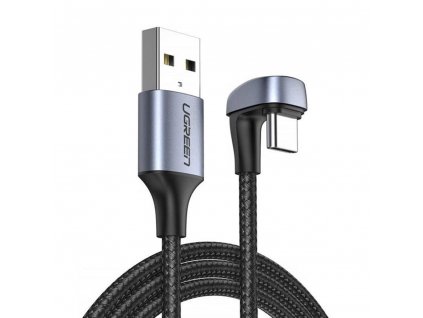 Ugreen Dátový kábel (70313) - USB na uhlový typ C, QC 3.0, 3A, 1 m - čierny