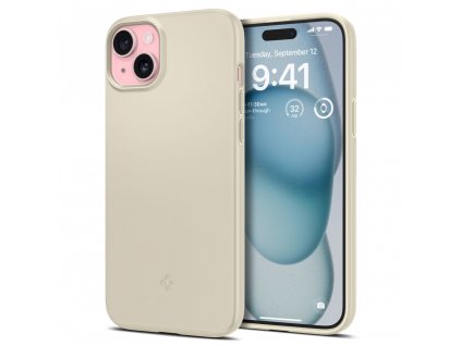 Spigen Thin Fit kryt na - iPhone 15 - Mute Beige