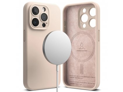 Silicone Magnetic - iPhone 15 Pro - Pink Sand