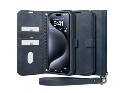 Wallet S Pro otvárací obal - iPhone 15 Pro Max - Navy
