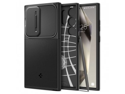 Spigen Optik Armor ochranný obal - Samsung Galaxy S24 Ultra - čierna