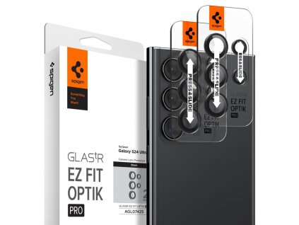 Optik.tR ”EZ FIT” Camera Glass (2 pack) - Samsung Galaxy S24 Ultra - Black