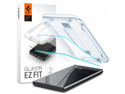 Spigen Glas.tR EZ-FIT ochranné sklo (2 kusy) - Samsung Galaxy S24 Ultra - transparentná