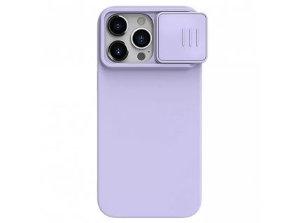 Nillkin CamShield Silky MagSafe Silicone kryt pre - iPhone 15 Pro - Misty fialová