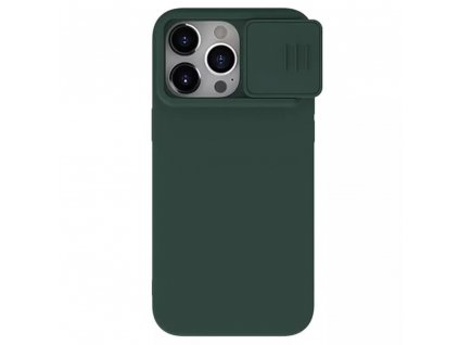 Nillkin CamShield Silky MagSafe Silicone kryt pre - iPhone 15 Pro - Foggy zelená
