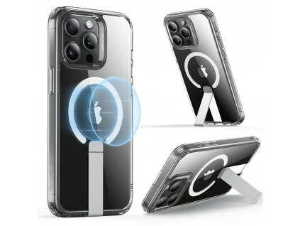 ESR Boost Flickstand HaloLock kryt pre - iPhone 15 Pro Max - transparentná
