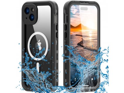Waterproof IP68 MagSafe Case - iPhone 15 Plus - Black