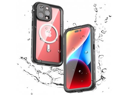 Waterproof IP68 MagSafe Case - iPhone 15 Pro Max - Black