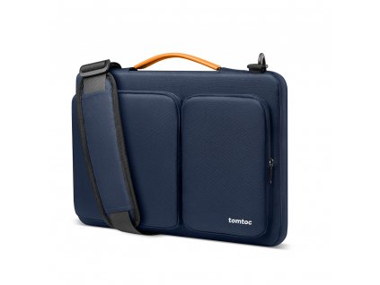 Defender Laptop Briefcase (A42D3B1) - with Shoulder Strap and Small Card Pocket, 14″ - Navy Blue