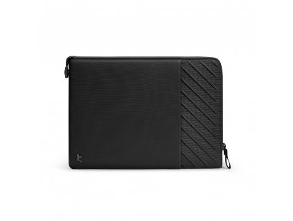 Voyage Laptop Sleeve (A10F2D1) - 45° Diagonal Lines, Water-Resistant, 16" - Black