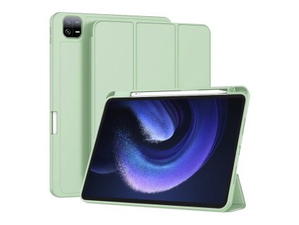 Techsuit Sklopný obal Flex Trifold (s držiakom na pero) - Xiaomi Pad 6 / Pad 6 Pro - Matcha Zelená