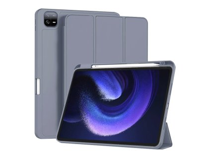 Techsuit Sklopný obal Flex Trifold (s držiakom na pero) - Xiaomi Pad 6 / Pad 6 Pro - Fialová