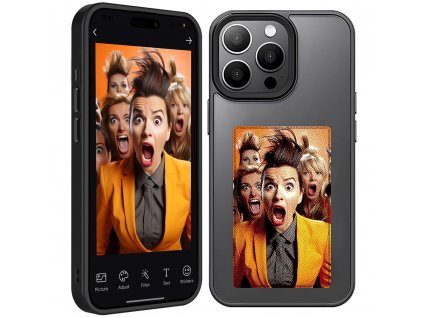 Techsuit SmartScreen NFC kryt pre - iPhone 15 Pro - Čierna